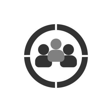 hedef kitleye simge vektör çizim