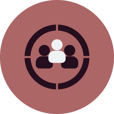 hedef kitleye simge vektör çizim