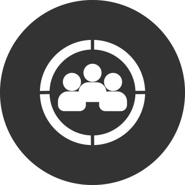 hedef kitleye simge vektör çizim