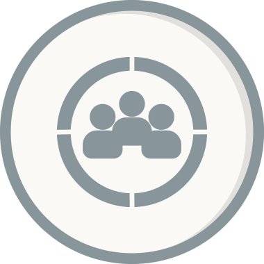 hedef kitleye simge vektör çizim