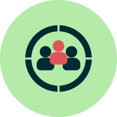 hedef kitleye simge vektör çizim