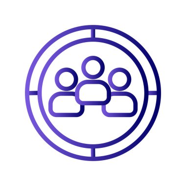 hedef kitleye simge vektör çizim