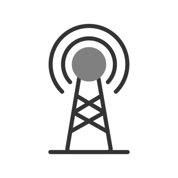 Yayın Anteni Simge Vektör Illüstrasyonu — Stok Vektör