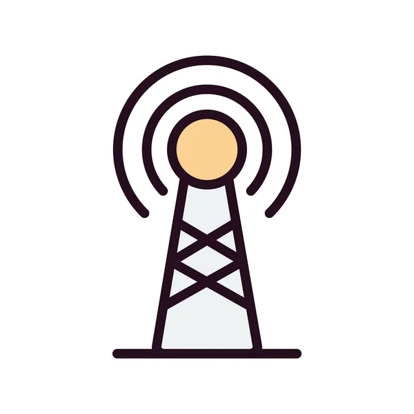 Broadcast Antenna Icon Vector Illustration — Stockvector