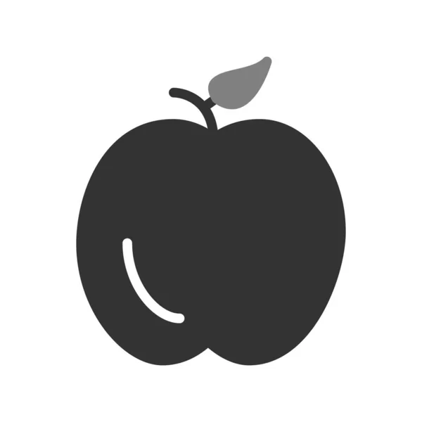 Vector Illustration Icon Apple Fruit — Stockvector