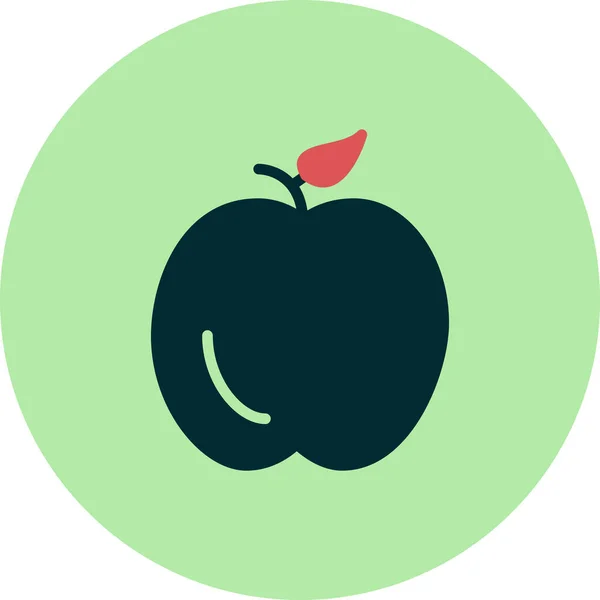 Vector Illustration Icon Apple Fruit — Stockvector