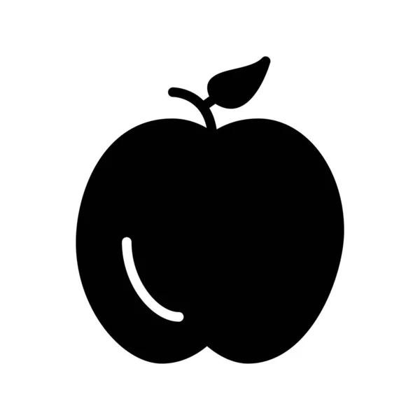 Vectorillustratie Icoon Appelfruit — Stockvector