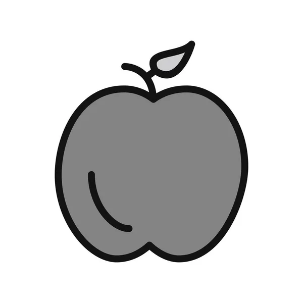 Vector Illustration Icon Apple Fruit — Stockvektor