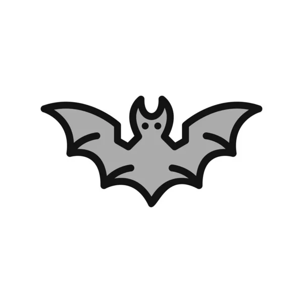 Halloween Bat Icon Vector Illustration — Stock Vector