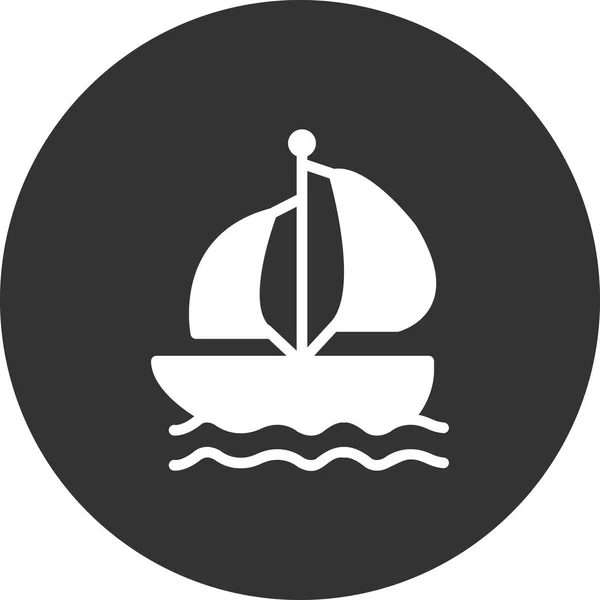 Boat Icon Vector Illustration — Vector de stock