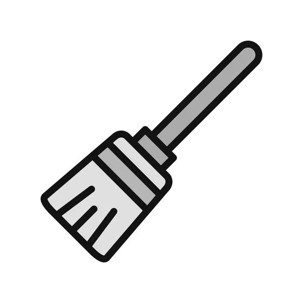 Broom Icon Vector Illustration — ストックベクタ