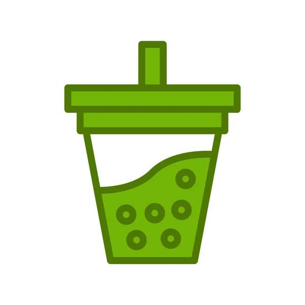 Bubble Tea Icon Vector Illustration — Stock Vector