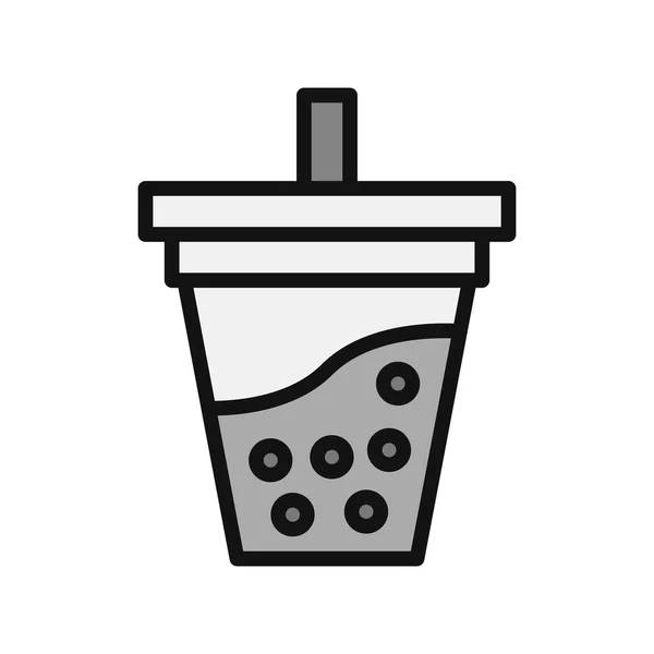 Bubble Tea Icon Vector Illustration — Stock Vector