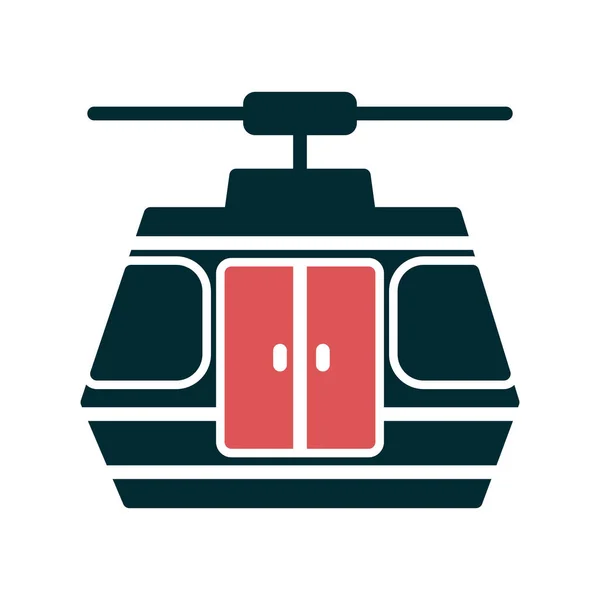 Cable Car Icon Vector Illustration — Stock Vector