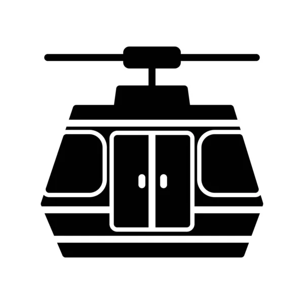 Seilbahn Ikone Vektorillustration — Stockvektor