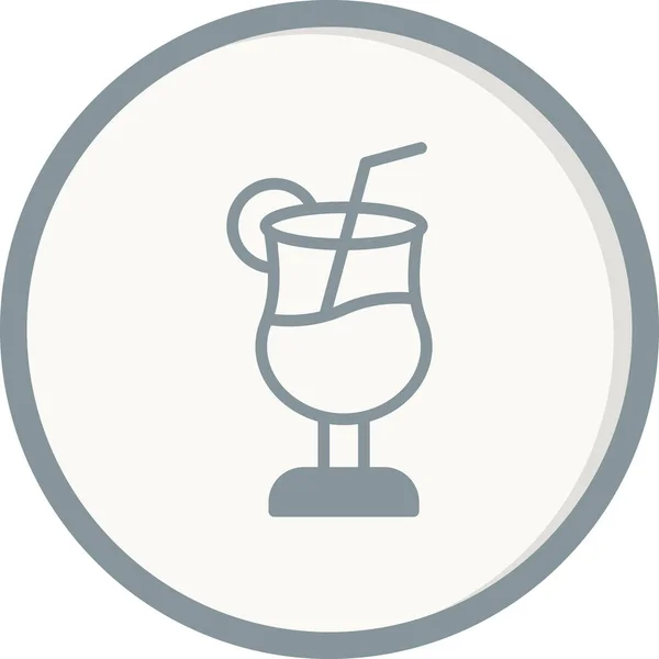 Icône Cocktail Illustration Vectorielle — Image vectorielle