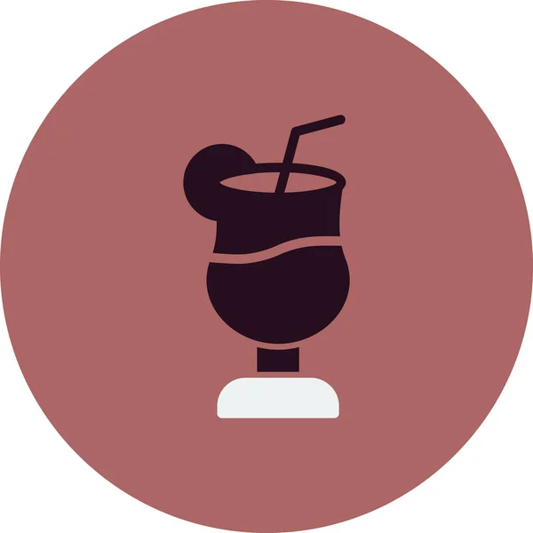 Cocktail Icon Vector Illustration — Stock Vector