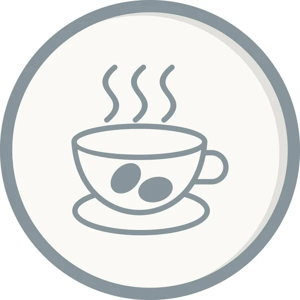 Kávé Csésze Ikon Vektor Illusztráció — Stock Vector