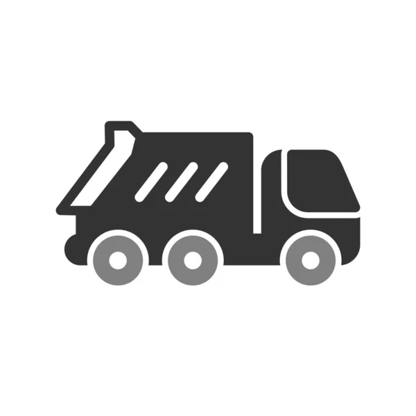 Dump Truck Pictogram Vector Illustratie — Stockvector