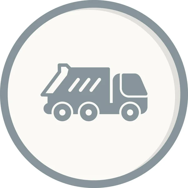 Dump Truck Icon Vector Illustration — Stockový vektor
