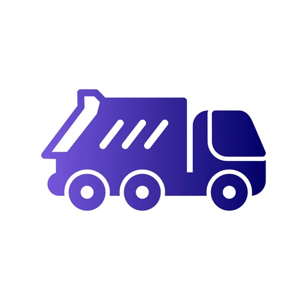 Dump Truck Icon Vector Illustration — Stok Vektör