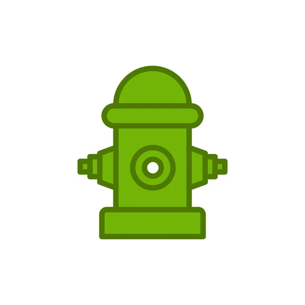 Feuerhydrant Symbol Vektorillustration Einfaches Design — Stockvektor