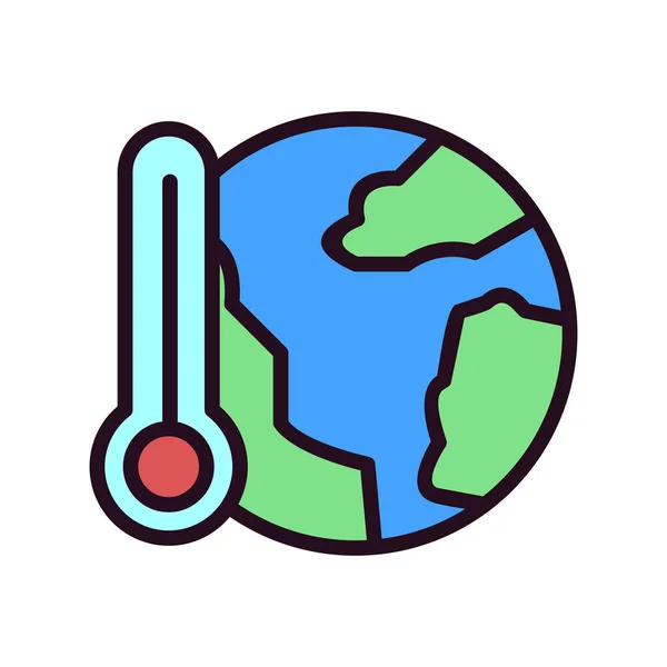 Greenhouse Effect Icon Vector Illustration — стоковый вектор