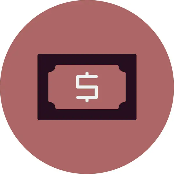 Money Vector Thin Line Icon — Stock Vector