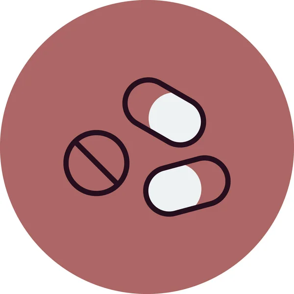 Pills Icon Modern Vector Illustration Design — 스톡 벡터