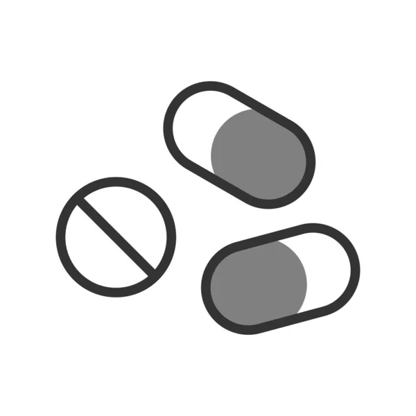 Pills Icon Modern Vector Illustration Design — Wektor stockowy