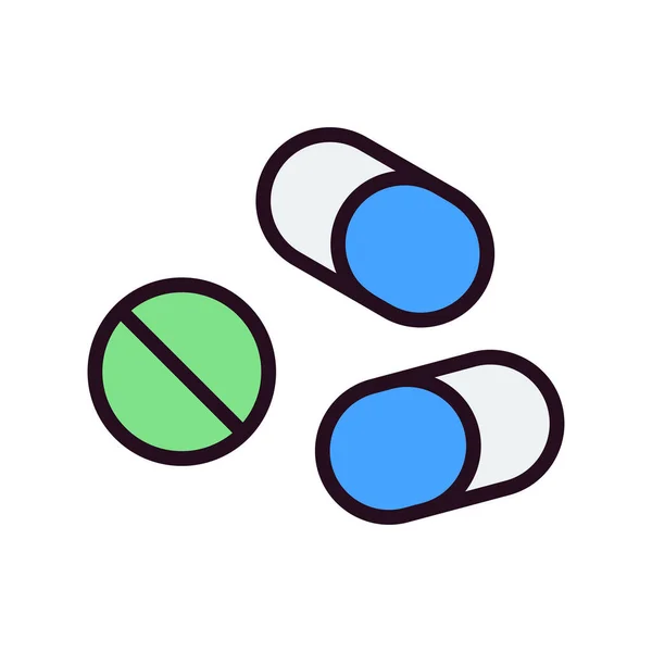Pills Icon Modern Vector Illustration Design — Wektor stockowy