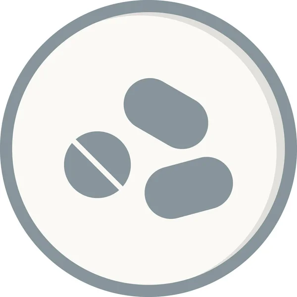 Pills Icon Modern Vector Illustration Design — Wektor stockowy