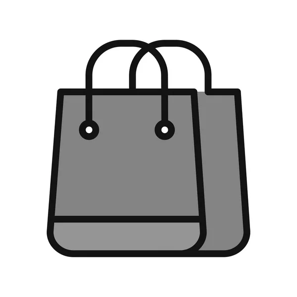 Shopping Bag Icona Vettoriale Illustrazione — Vettoriale Stock