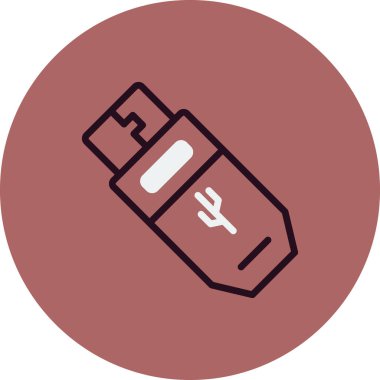 usb Simgesi, Vektör illüstrasyonu