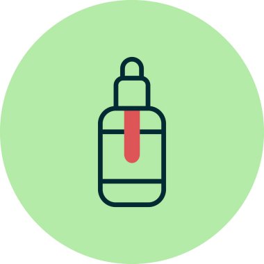 Vape likit simgesi, vektör illüstrasyonu