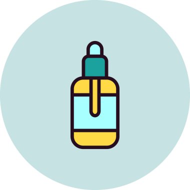 Vape likit simgesi, vektör illüstrasyonu