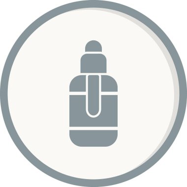 Vape likit simgesi, vektör illüstrasyonu