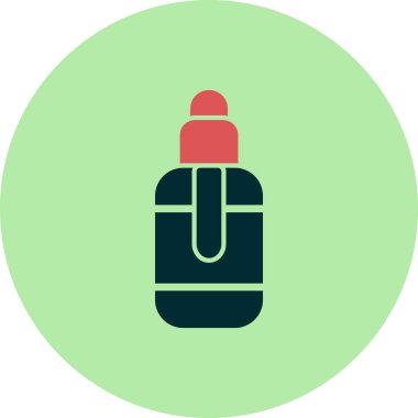 Vape likit simgesi, vektör illüstrasyonu