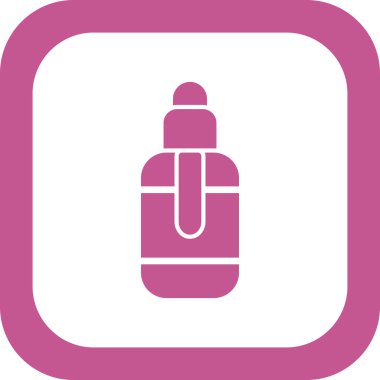 Vape likit simgesi, vektör illüstrasyonu