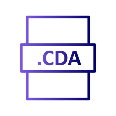 CDA simgesi, vektör illüstrasyonu