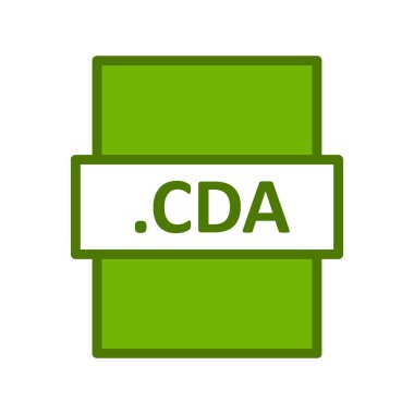 CDA simgesi, vektör illüstrasyonu