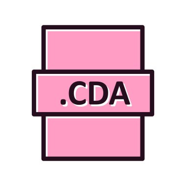 CDA simgesi, vektör illüstrasyonu