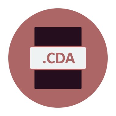 CDA simgesi, vektör illüstrasyonu