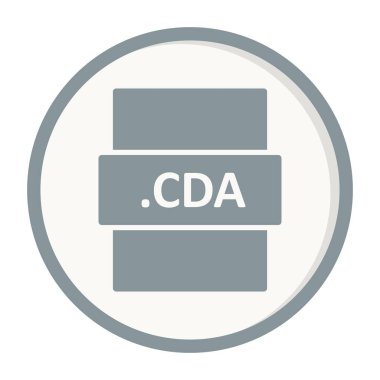 CDA simgesi, vektör illüstrasyonu