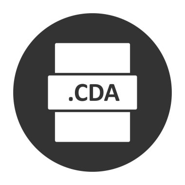 CDA simgesi, vektör illüstrasyonu