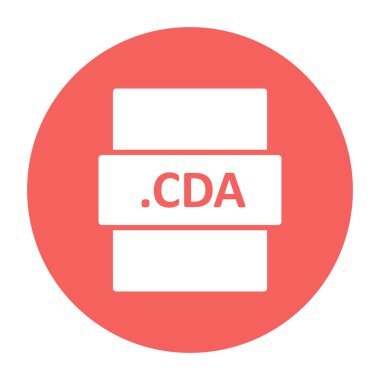 CDA simgesi, vektör illüstrasyonu