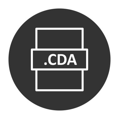 CDA simgesi, vektör illüstrasyonu