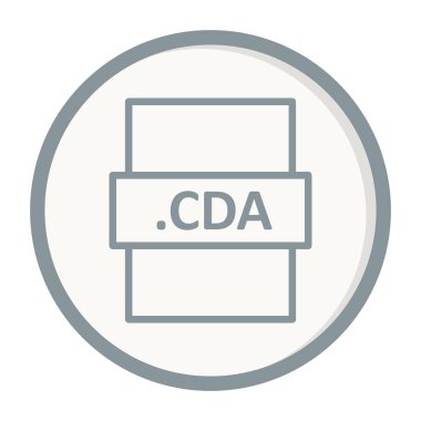 CDA simgesi, vektör illüstrasyonu