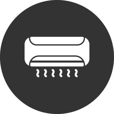 Klima vektörü ince çizgi simgesi