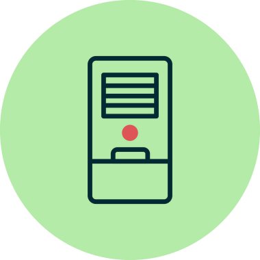 Hava Soğutma simgesi vektör illüstrasyonu